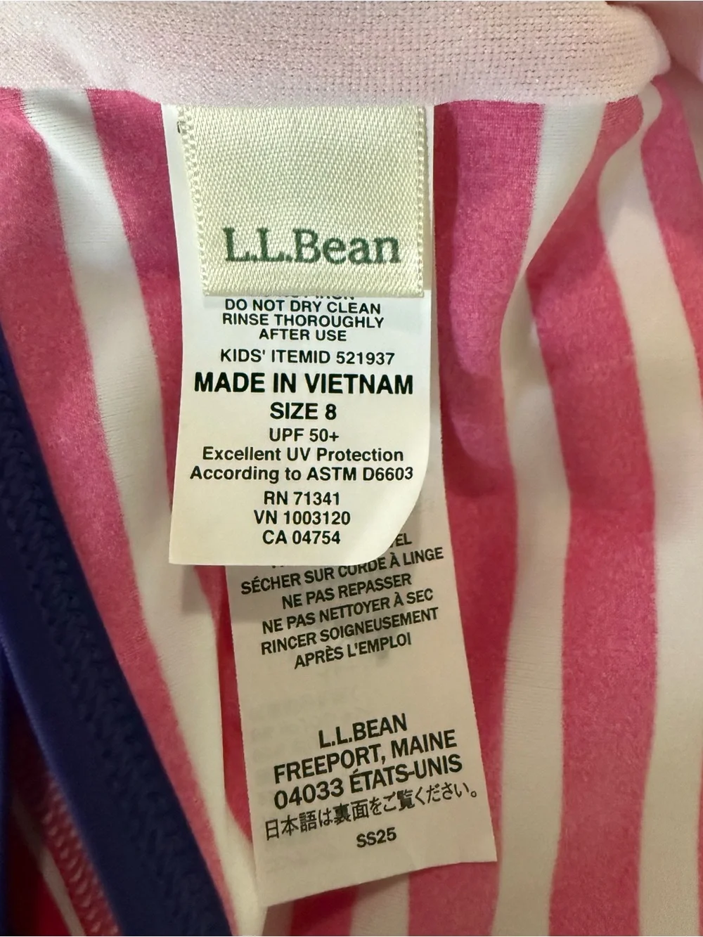 L.L. Bean bright pink